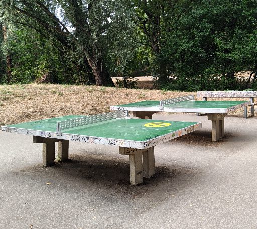 Tischtennisplatte im Dietenbachpark